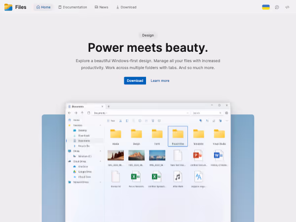 Screenshot of Files