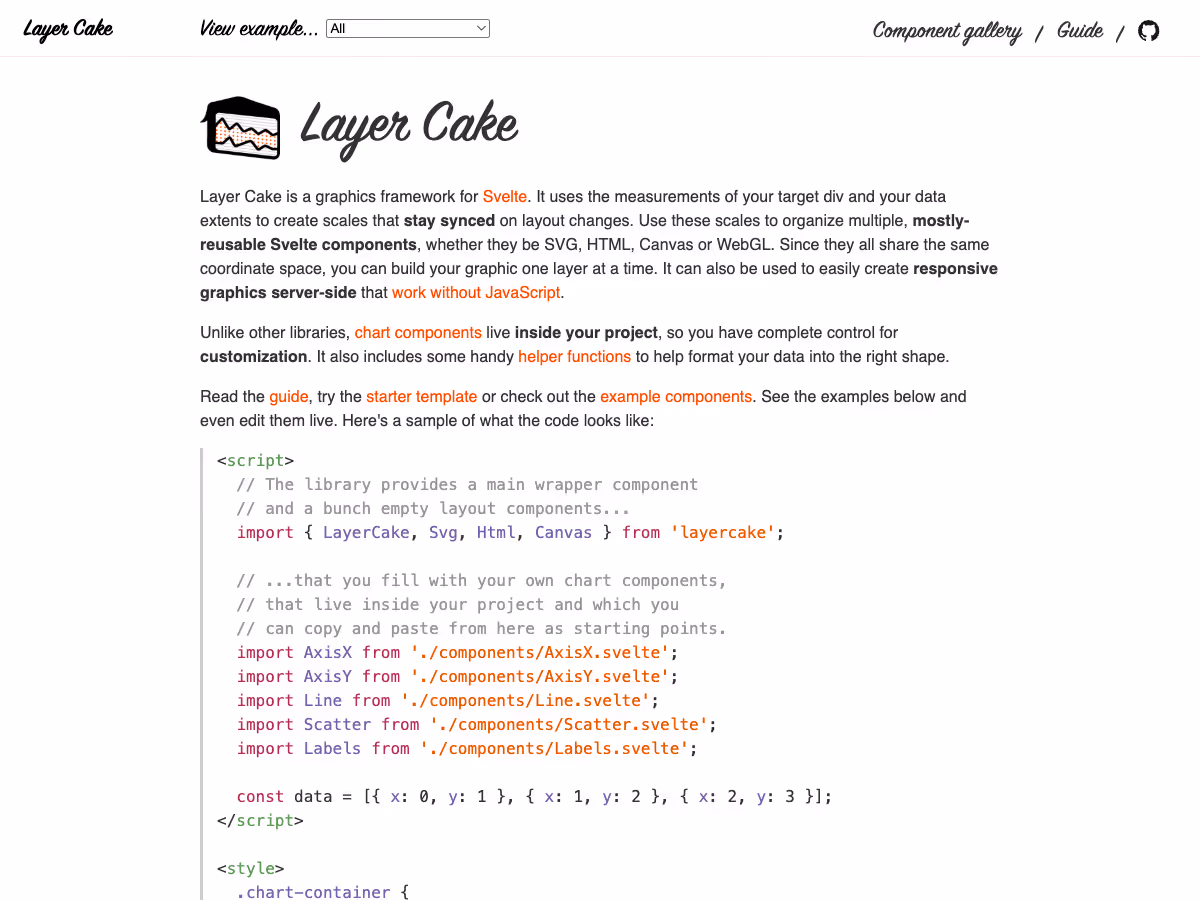 Screenshot of Layer Cake