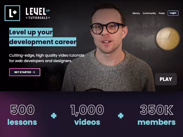 Screenshot of Level Up Tutorials