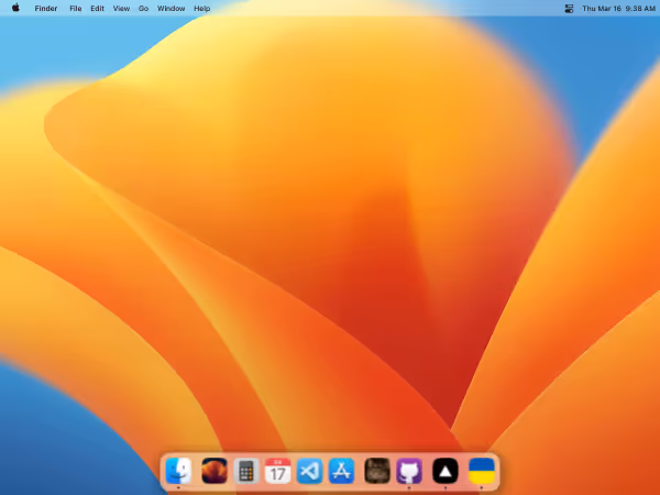Screenshot of macos-web