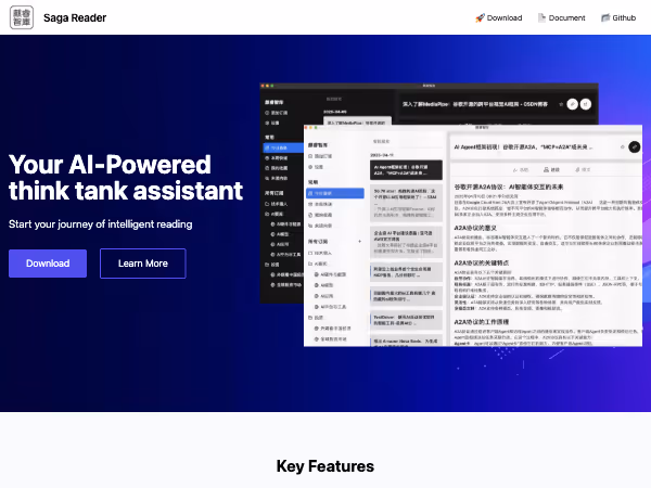Screenshot of Saga Reader