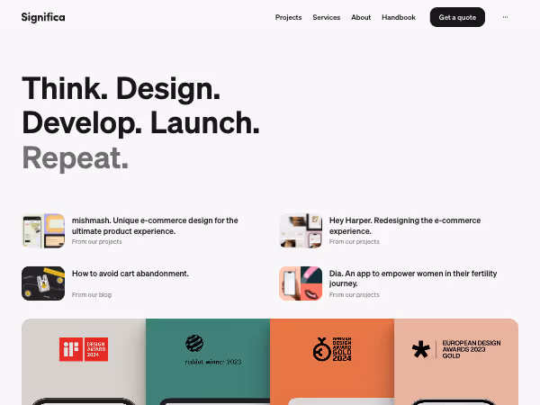 Screenshot of Significa.co
