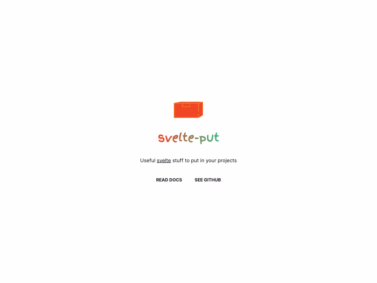Screenshot of svelte-put