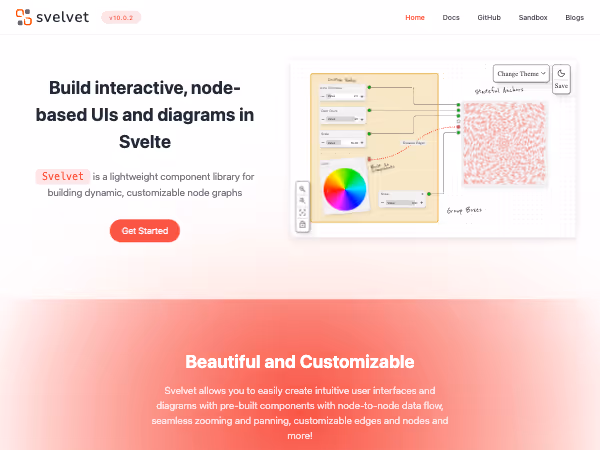 Screenshot of Svelvet