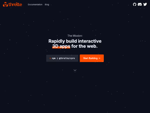 Screenshot of Threlte
